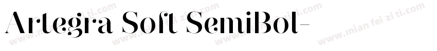 Artegra Soft SemiBol字体转换